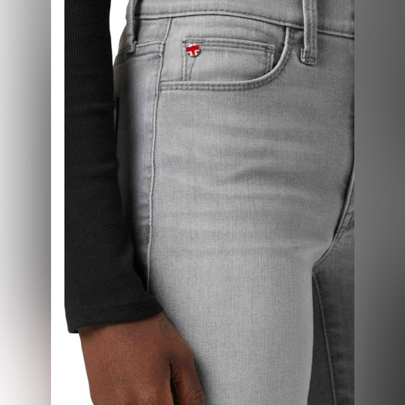 Hudson Jeans Grey Blair High Rise Cropped Bootcut Jeans size 27 - Picture 3 of 12
